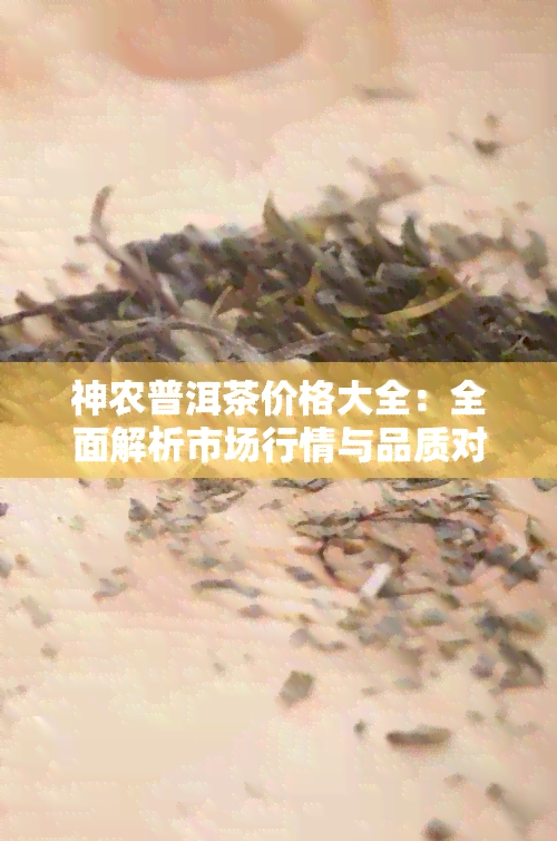 神农普洱茶价格大全：全面解析市场行情与品质对比，助您选购最合适的普洱茶