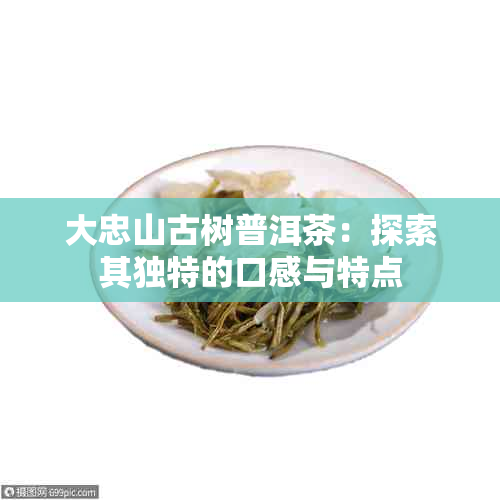 大忠山古树普洱茶：探索其独特的口感与特点