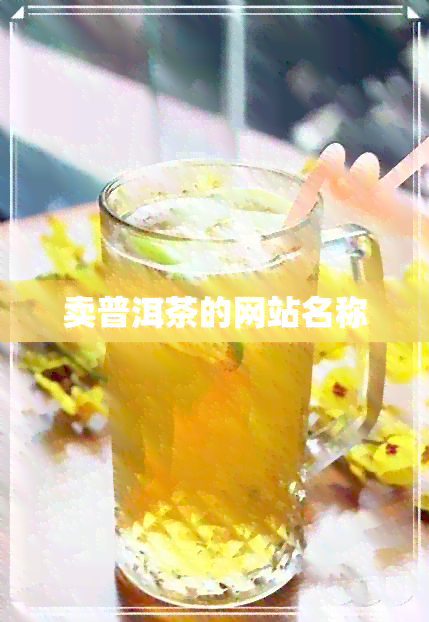 卖普洱茶的网站名称