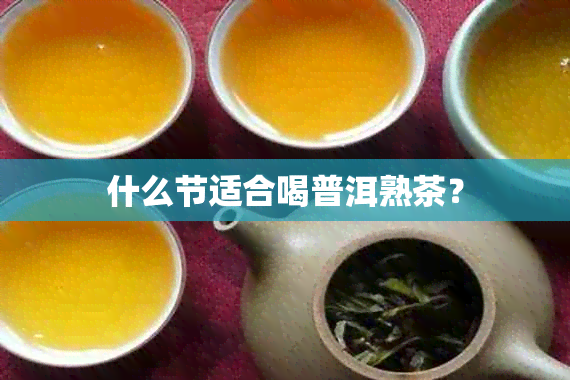 什么节适合喝普洱熟茶？