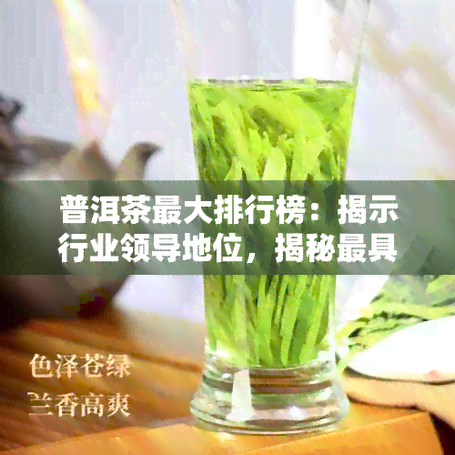 普洱茶更大排行榜：揭示行业领导地位，揭秘更具影响力的普洱茶。