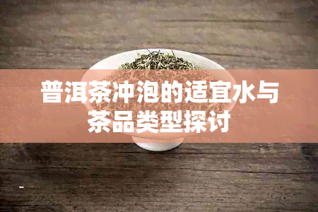 普洱茶冲泡的适宜水与茶品类型探讨