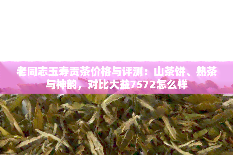 老同志玉寿贡茶价格与评测：山茶饼、熟茶与神韵，对比大益7572怎么样