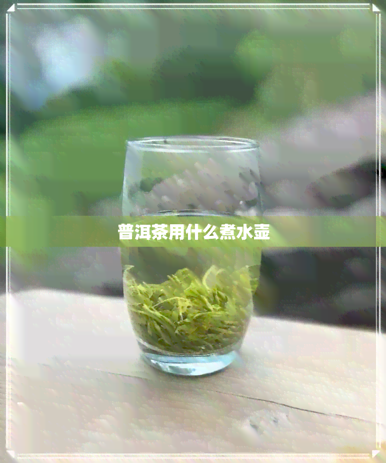 普洱茶用什么煮水壶