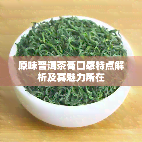 原味普洱茶膏口感特点解析及其魅力所在