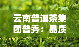 云南普洱茶集团普秀：品质越，茶叶选料严谨的全方位茶叶