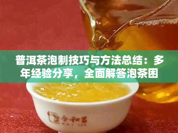 普洱茶泡制技巧与方法总结：多年经验分享，全面解答泡茶困惑