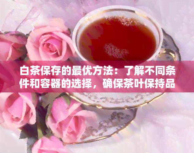 白茶保存的更优方法：了解不同条件和容器的选择，确保茶叶保持品质