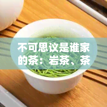 不可思议是谁家的茶：岩茶、茶会与作者探究