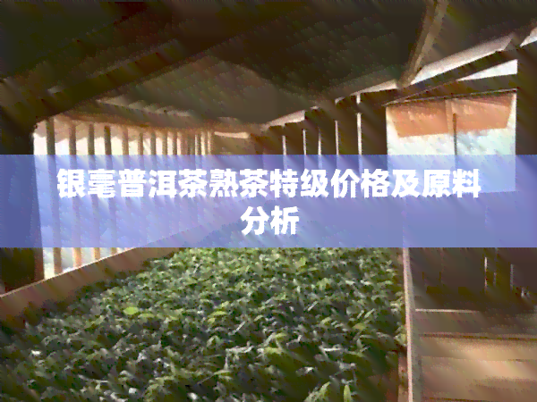 银毫普洱茶熟茶特级价格及原料分析