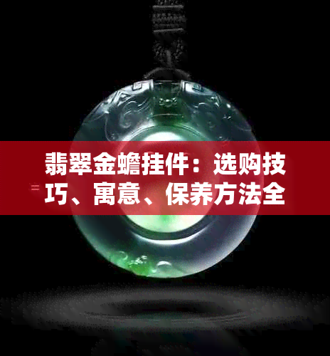 翡翠金蟾挂件：选购技巧、寓意、保养方法全方位解析