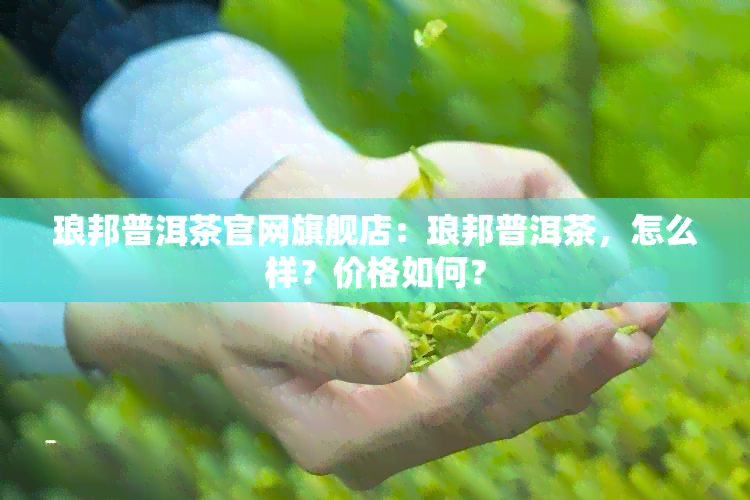 琅邦普洱茶官网旗舰店：琅邦普洱茶，怎么样？价格如何？