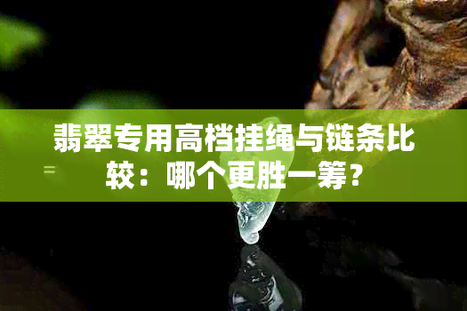 翡翠专用高档挂绳与链条比较：哪个更胜一筹？