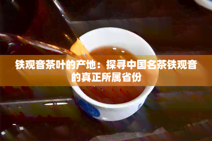 铁观音茶叶的产地：探寻中国名茶铁观音的真正所属省份