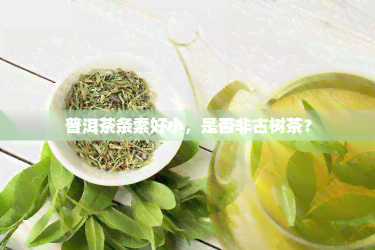 普洱茶条索好小，是否非古树茶？