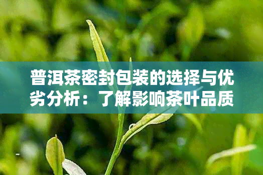 普洱茶密封包装的选择与优劣分析：了解影响茶叶品质的关键因素