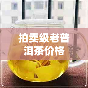 拍卖级老普洱茶价格