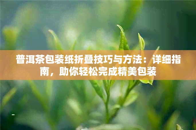 普洱茶包装纸折叠技巧与方法：详细指南，助你轻松完成精美包装