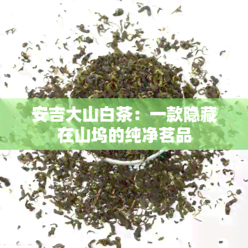 安吉大山白茶：一款隐藏在山坞的纯净茗品