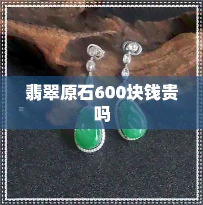 翡翠原石600块钱贵吗