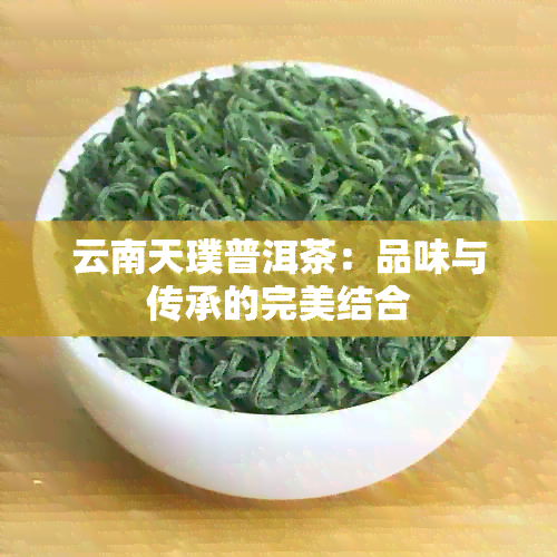 云南天璞普洱茶：品味与传承的完美结合