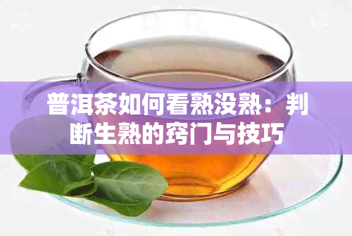 普洱茶如何看熟没熟：判断生熟的窍门与技巧