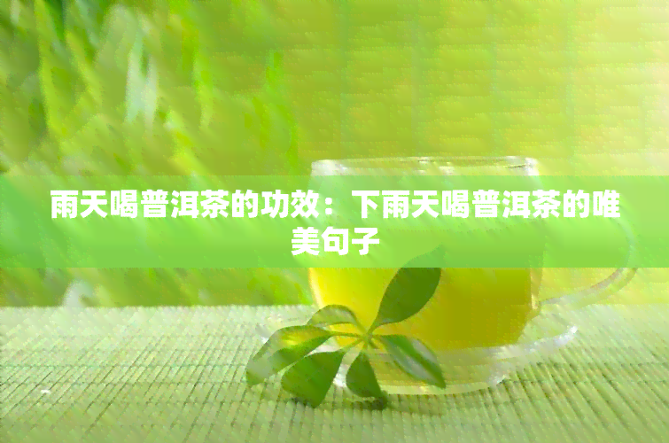 雨天喝普洱茶的功效：下雨天喝普洱茶的唯美句子