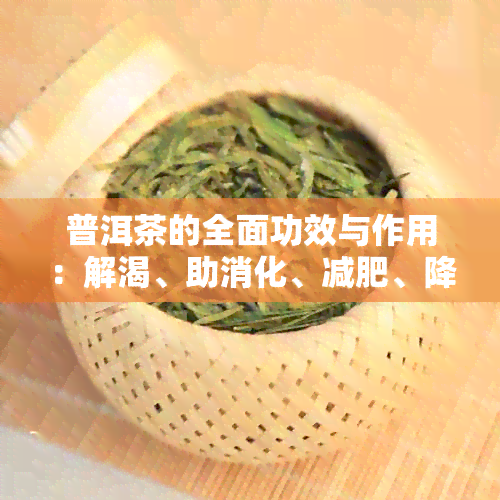 普洱茶的全面功效与作用：解渴、助消化、减肥、降血脂等