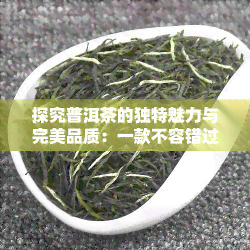 探究普洱茶的独特魅力与完美品质：一款不容错过的茶叶体验