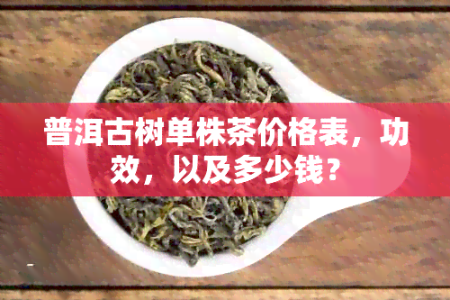 普洱古树单株茶价格表，功效，以及多少钱？