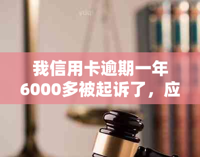 我信用卡逾期一年6000多被起诉了，应该怎么处理？