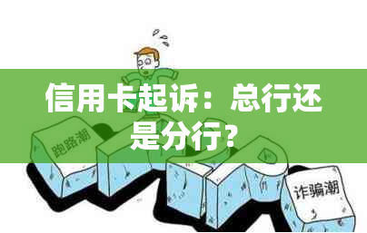 信用卡起诉：总行还是分行？