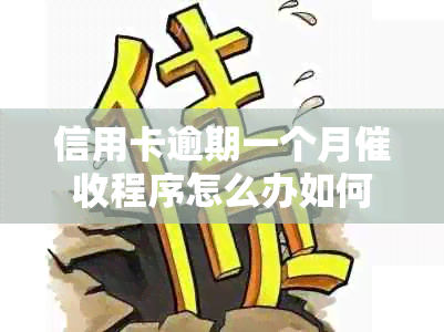 信用卡逾期一个月程序怎么办如何处理？