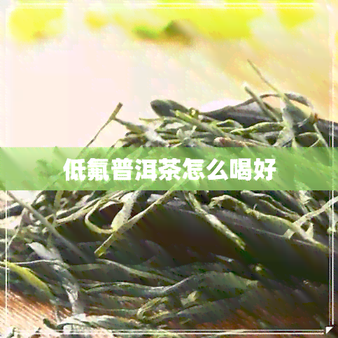 低氟普洱茶怎么喝好