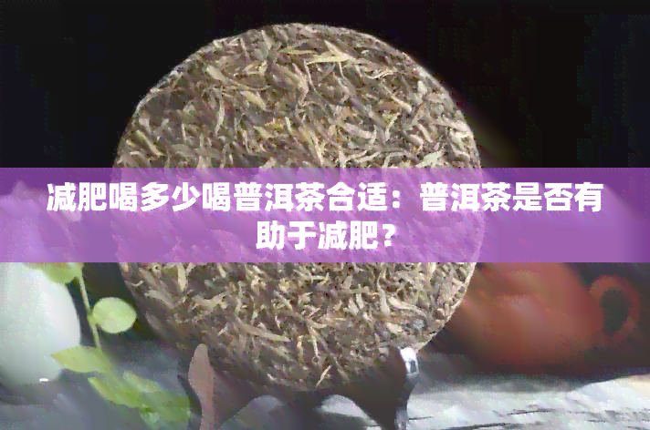 减肥喝多少喝普洱茶合适：普洱茶是否有助于减肥？