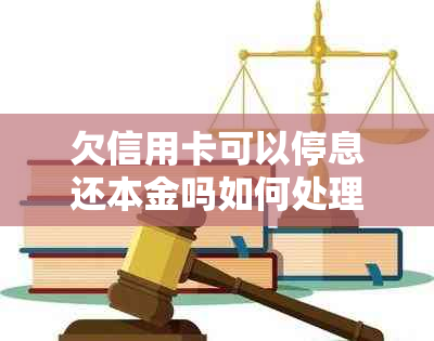 欠信用卡可以停息还本金吗如何处理？