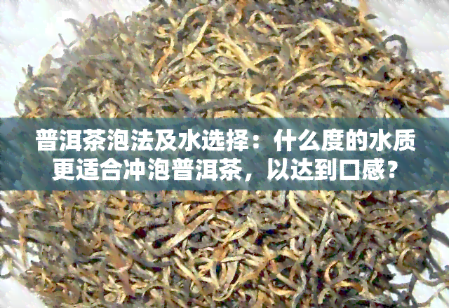 普洱茶泡法及水选择：什么度的水质更适合冲泡普洱茶，以达到口感？