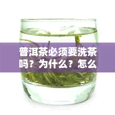 普洱茶必须要洗茶吗？为什么？怎么泡？