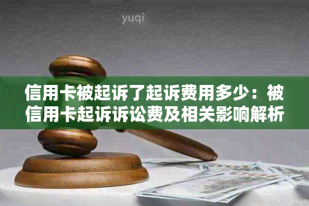 信用卡被起诉了起诉费用多少：被信用卡起诉诉讼费及相关影响解析