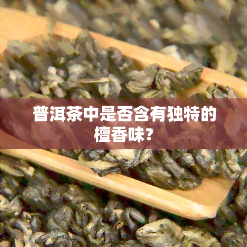 普洱茶中是否含有独特的檀香味？