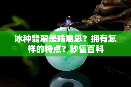 冰种翡翠是啥意思？拥有怎样的特点？秒懂百科