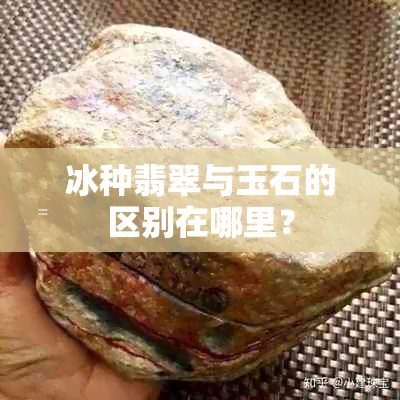 冰种翡翠与玉石的区别在哪里？