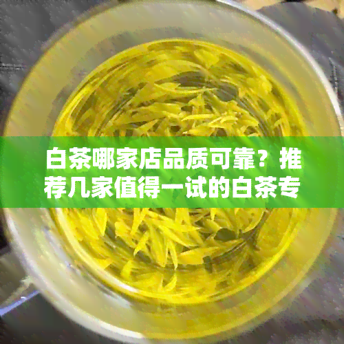 白茶哪家店品质可靠？推荐几家值得一试的白茶专卖店