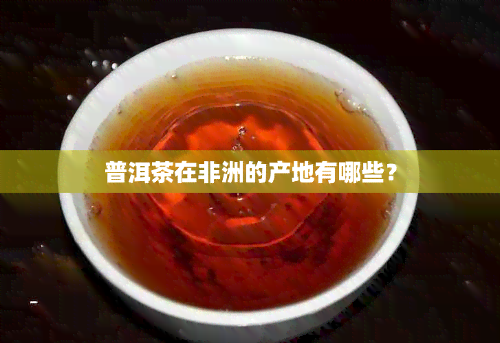 普洱茶在非洲的产地有哪些？