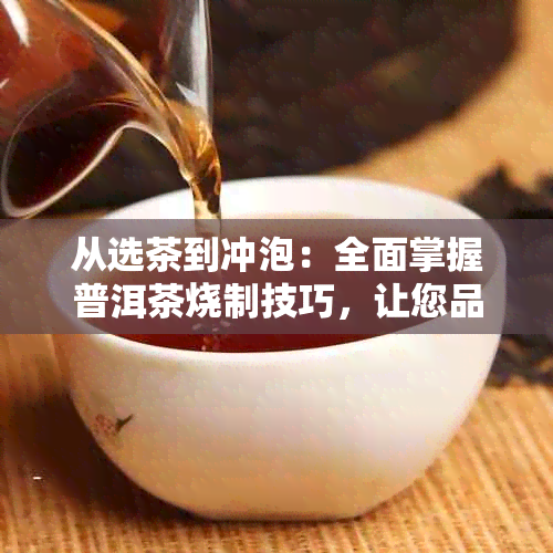 从选茶到冲泡：全面掌握普洱茶烧制技巧，让您品尝到喝的普洱茶