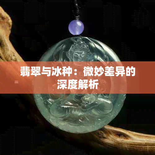 翡翠与冰种：微妙差异的深度解析