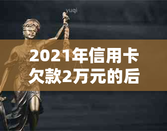 2021年信用卡欠款2万元的后果及应对策略探讨