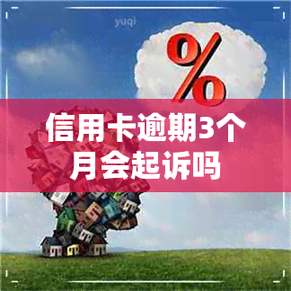 信用卡逾期3个月会起诉吗