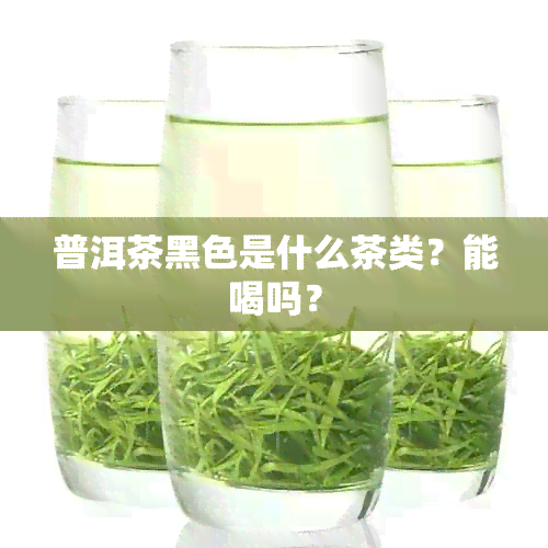 普洱茶黑色是什么茶类？能喝吗？