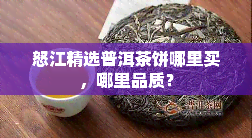 怒江精选普洱茶饼哪里买，哪里品质？